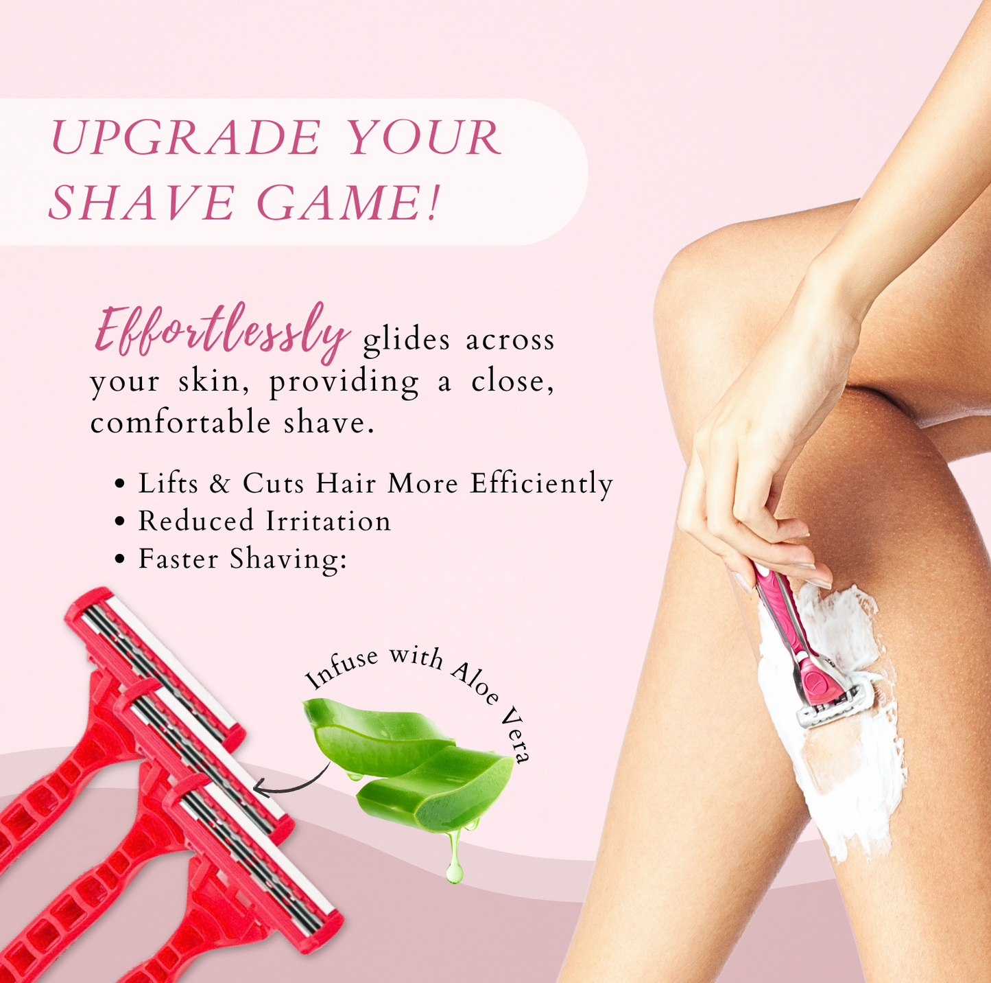 Complete Hair Remover & Shaving Routine Bundle for Silky Skin – Pre-Shave Exfoliating Scrub, Shave Butter, Body Butter, Razors, Tweezers & Mirror for Legs & Arms