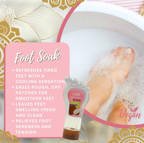 Foot Soak, Scrub & Lotion Set – Foot Spa Kit for Dry & Tired Feet