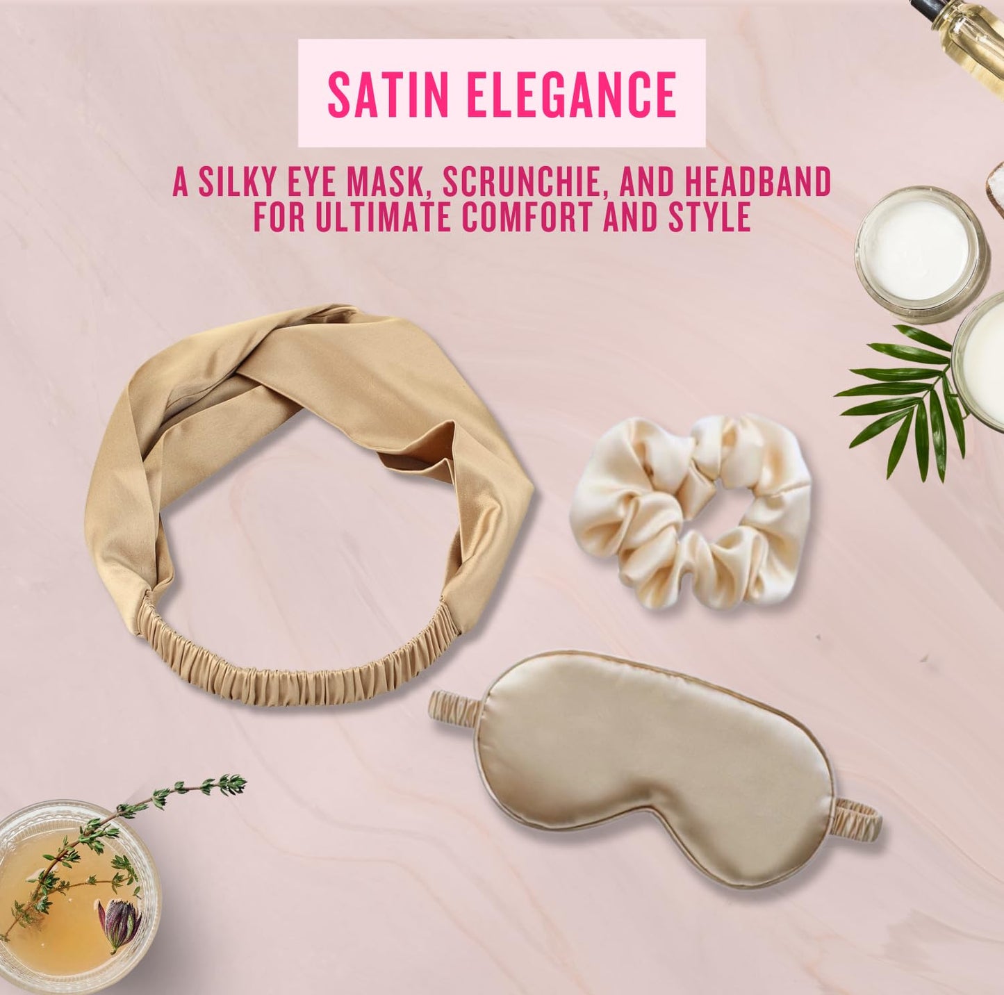 Luxury Gift Set for Women – Indulgent Bath & Face Essentials with Vanilla Body Butter, Mango Scrub, Masks, Lip & Eye Kits, Candle, Satin Accessories – Perfect Pamper Gifts