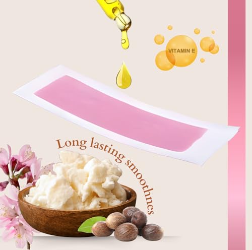 Vanilla Body Butter with Wax Strips, Mirror & Tweezers - Body Moisturizer and Hydration Bundle