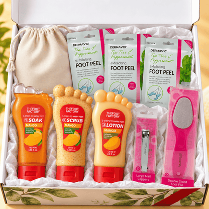 VikingTreat Foot Care Gift Set – Home Spa & Exfoliation Kit