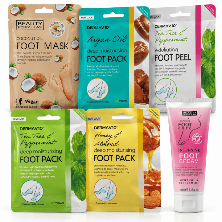 VikingTreat Foot Peel & Foot Cream Set for Cracked Heels