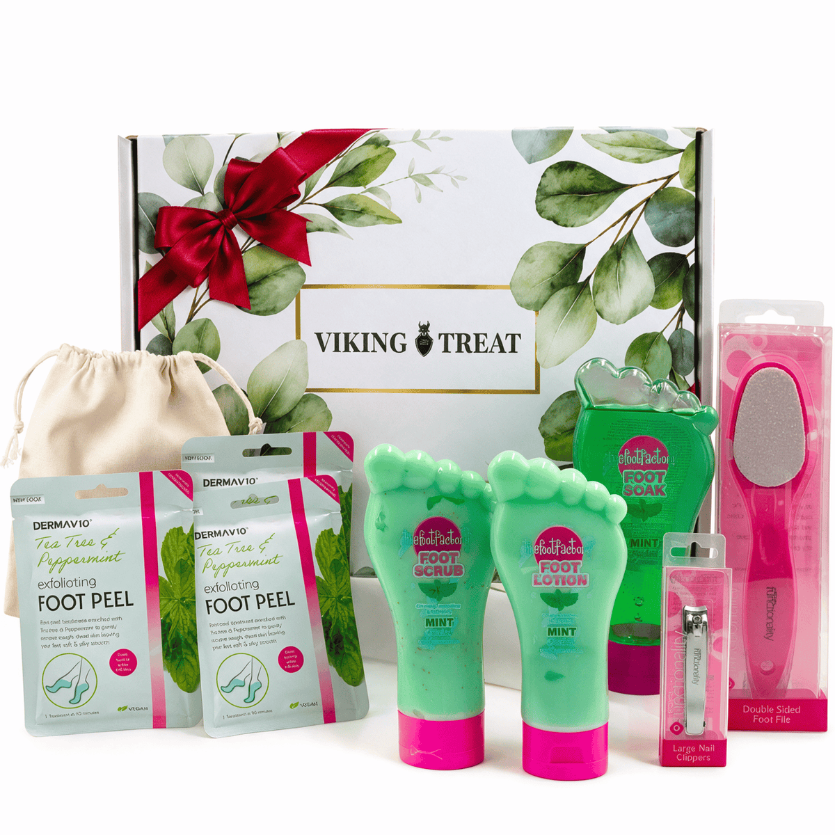 VikingTreat Foot Care Gift Set – Home Spa & Exfoliation Kit