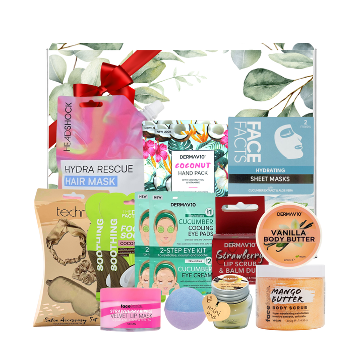 VikingTreat luxury spa gift set for hydration and pampering with face, body and hair care