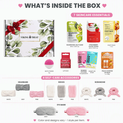 VikingTreat Teen Spa Gift Set – Pamper Gift Set for Girls & Teens