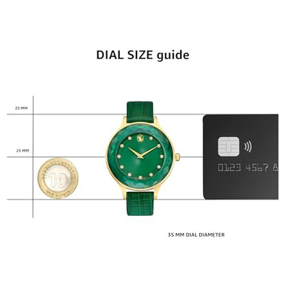 Swarovski Reloj Octea Nova 5650005 piel Verde