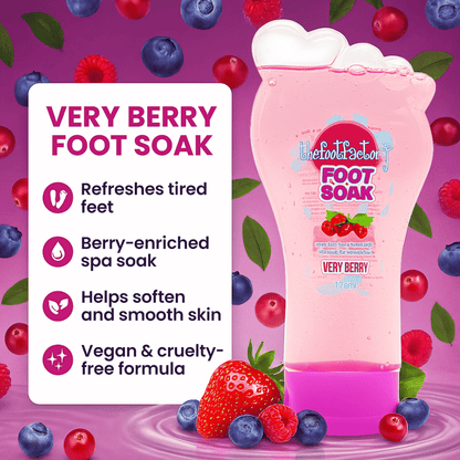 VIKINGTREAT Very Berry Vegan Foot Soak – Relaxing Pink Bath Salt for Soft, Refreshed & Rejuvenated Feet