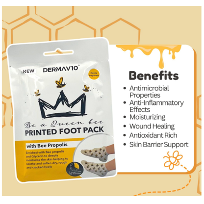 Honey and almond foot pack enriched to nourish feet, hydrate dry skin and support skin repair