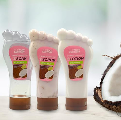 The Foot Factory Soak Scrub Lotion Mint Set