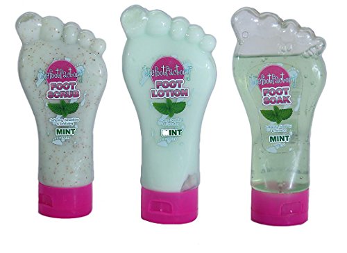 The Foot Factory Soak Scrub Lotion Mint Set