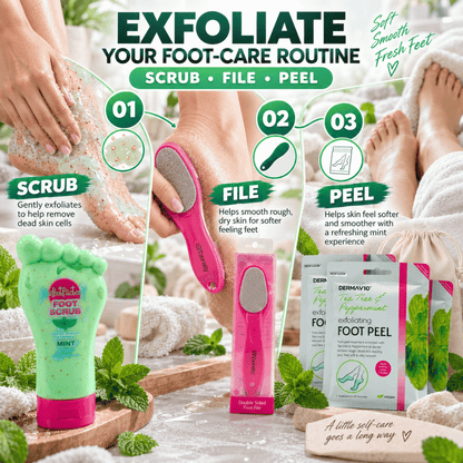 VikingTreat Foot Care Gift Set – Home Spa & Exfoliation Kit