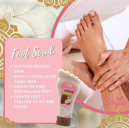 Foot Soak, Scrub & Lotion Set – Foot Spa Kit for Dry & Tired Feet