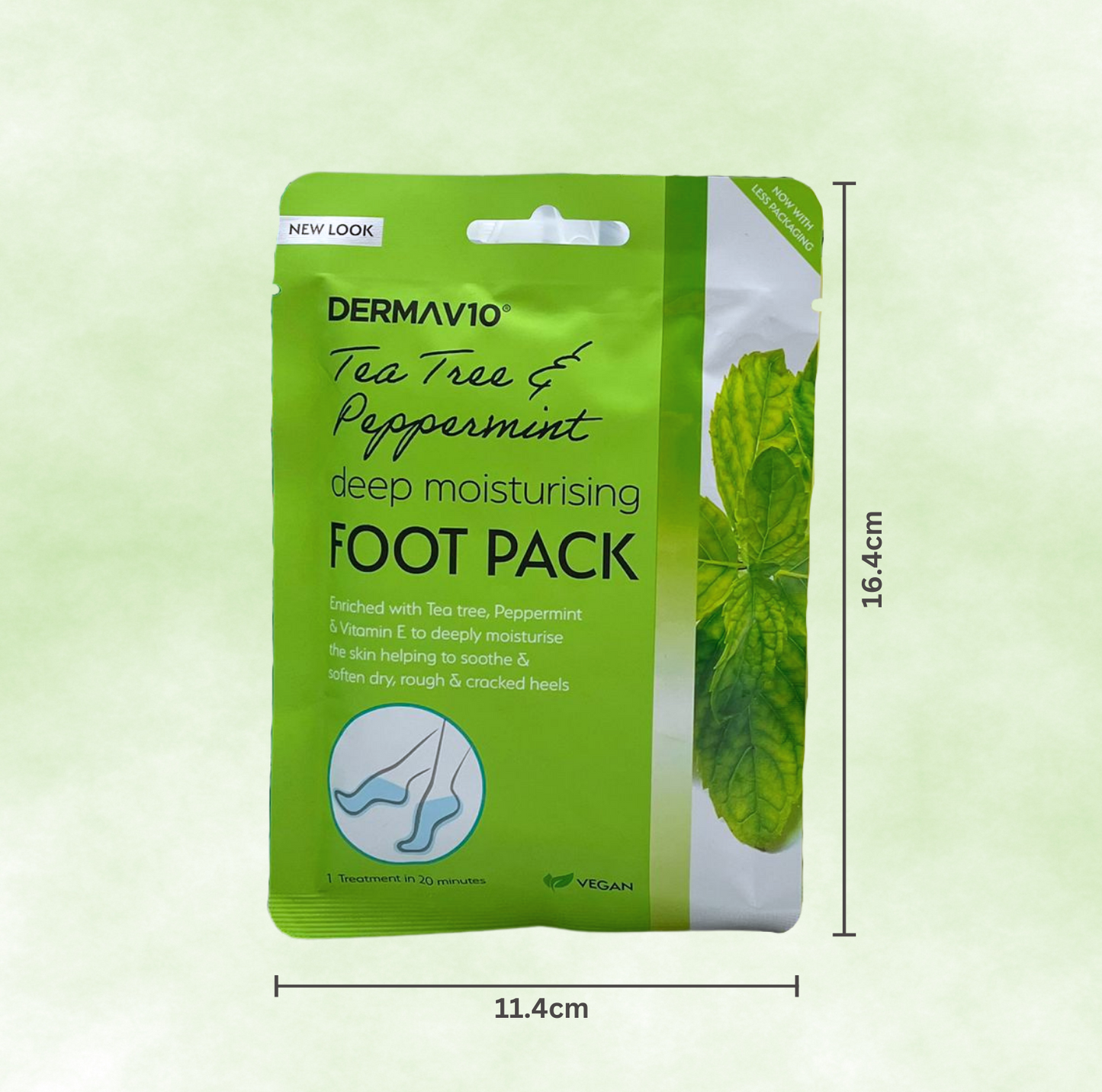 Deep Moisturizing Foot Pack Mask and Scrub with Foot File Bundle