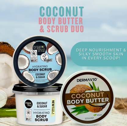 Complete Self Tan Kit – Medium to Dark Tanning Cream 200ml, 3-in-1 Mitt, Body Scrub, Coconut Lotion & Bronzing Pearls for Glowing Skin