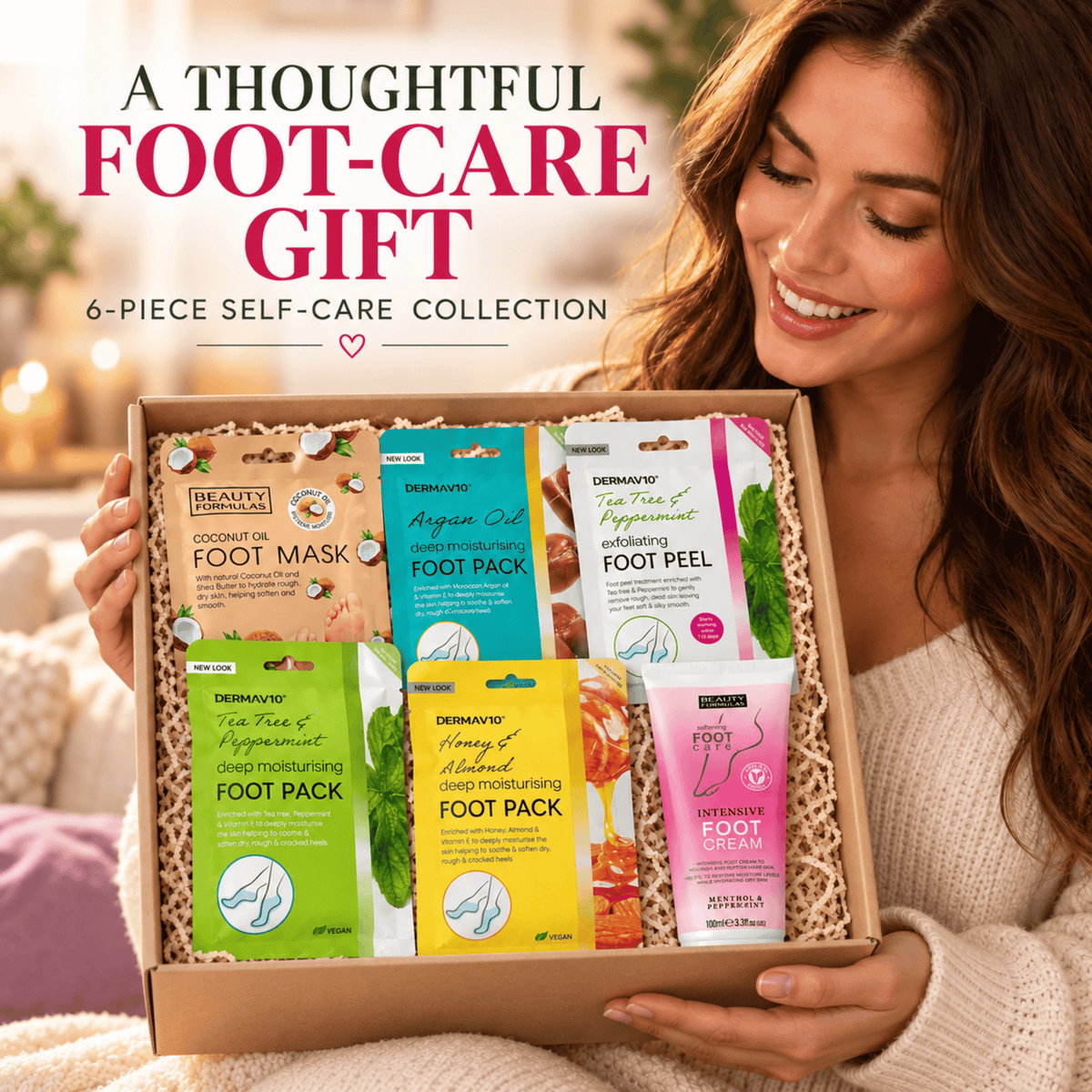 VikingTreat Foot Peel & Foot Cream Set for Cracked Heels