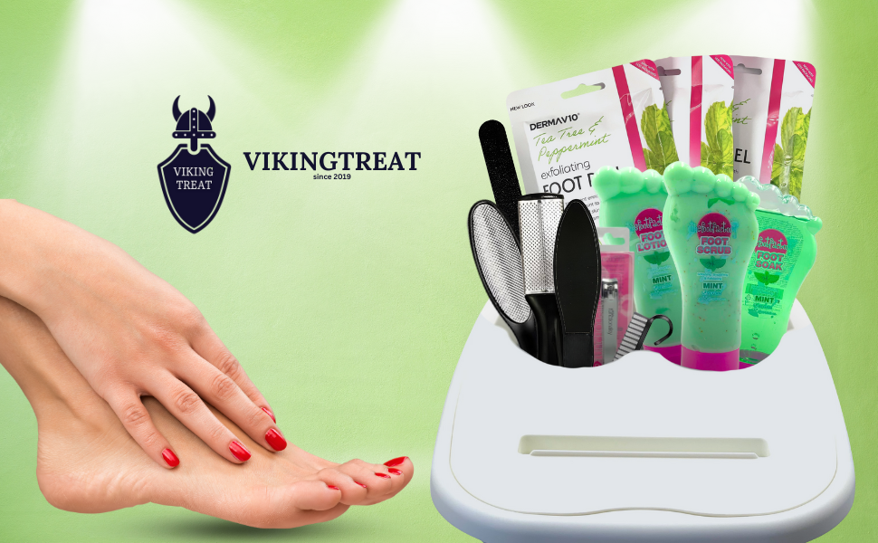 Ultimate Foot Care Pedicure Bundle with Exfoliating Essentials for Foot Mask, Foot Peel Mask, Foot Spa, Pedicure