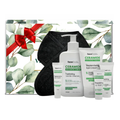 Face Facts ceramide sensitive skin gift set showing cleanser, gel cream, serum cream, eye cream, lip balm and spa headband presented in premium gift packaging suitable for all occasions, ideal for birthdays, Christmas, Mother’s Day and self-care gifting.