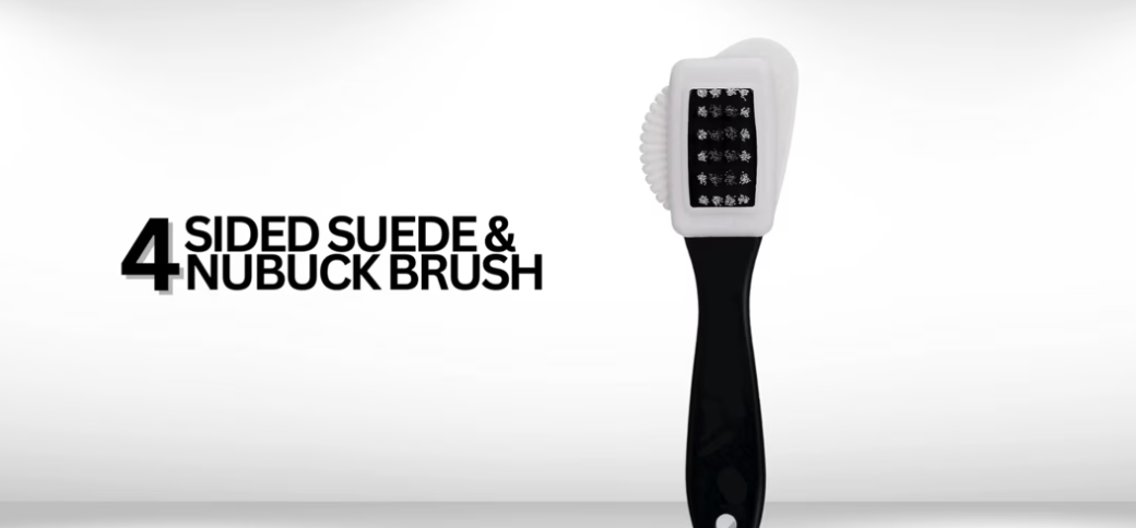 VIKINGTREAT four-sided suede and nubuck brush for shoes and boots – premium shoe cleaning tool