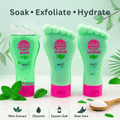 Mint foot care set with foot soak, scrub and lotion from the VikingTreat premium foot spa kit