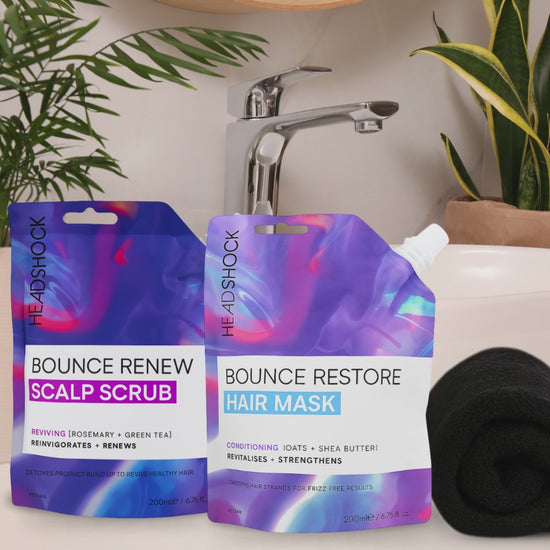 This video shows how to use a scalp scrub and hair mask together to create a complete hair care routine. The exfoliating scalp scrub helps remove buildup while the nourishing hair mask conditions and strengthens hair.