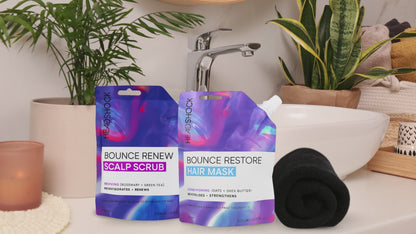 This video shows how to use a scalp scrub and hair mask together to create a complete hair care routine. The exfoliating scalp scrub helps remove buildup while the nourishing hair mask conditions and strengthens hair.