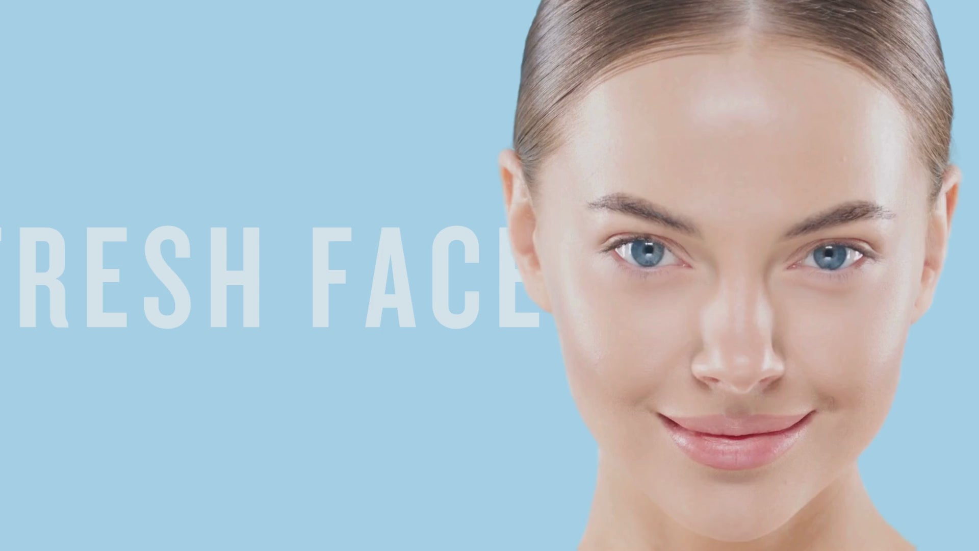 Commercial video showcasing the Face Facts Hyaluronic Acid skincare set including face cream, eye cream, serum, hydrating sheet masks and gel eye patches, highlighting deep hydration, plumping and skin barrier support for all skin types