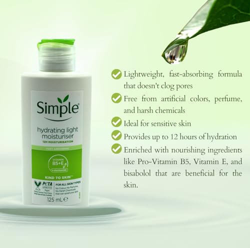 Vikingtreat simple hydrating light moisturiser benefits for sensitive skin