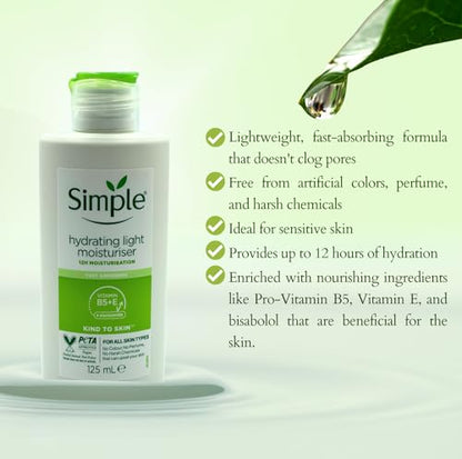 Vikingtreat simple hydrating light moisturiser benefits for sensitive skin