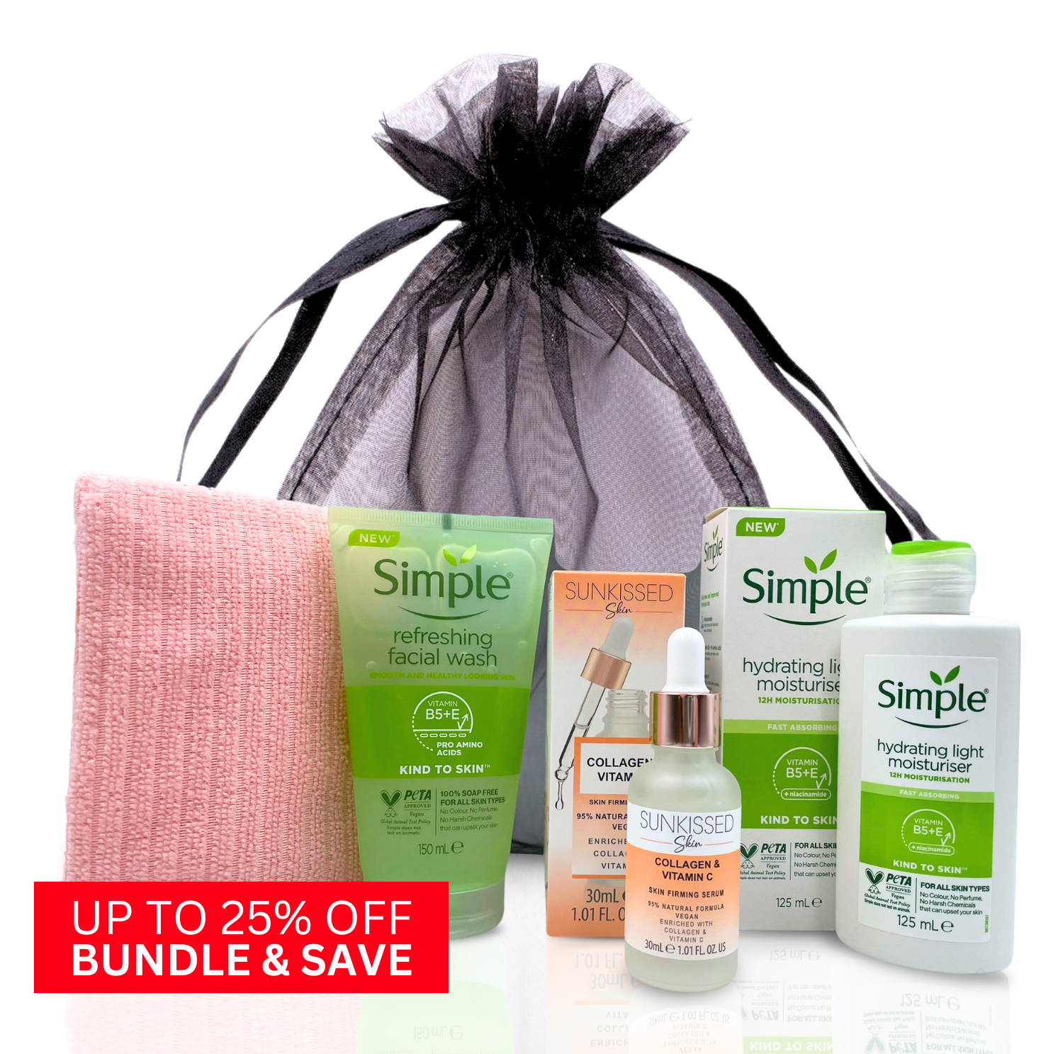 Vikingtreat face wash and moisturiser gift set for women