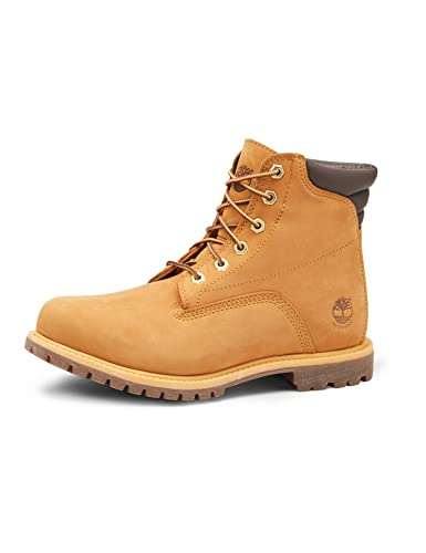 Timberland Women's Waterville 6 Inch Basic Waterproof Lace-up Boots, Wheat Nubuck, 5.5 UK