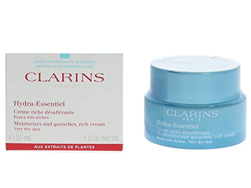 Clarins Hydra-Essentiel Moisturizes Quenches Rich Cream Very Dry Skin for Women 1.8 oz Cream