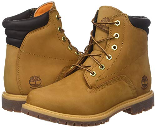 Timberland Women's Waterville 6 Inch Basic Waterproof Lace-up Boots, Wheat Nubuck, 5.5 UK